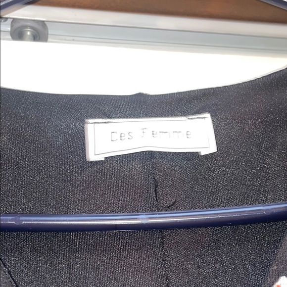 Ces Femme Pink and Red Sheath Dress with Bell Sleeves - Picture 2 of 7